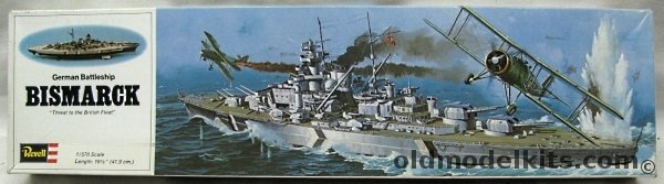 Revell 1/570 Bismarck German WWII Battleship, H350 plastic model kit